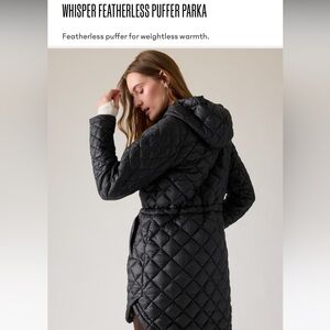 Black Athleta Parka (size Small)